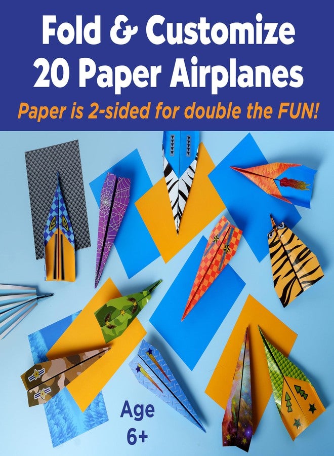 Creativity for Kids Paper Airplane Squadron - Create 20 Paper Airplanes, Mini Craft Kit for Boys, Easter Basket Stuffers and Gift for Boys, Kids Activities (Ages 6+) - Image 3